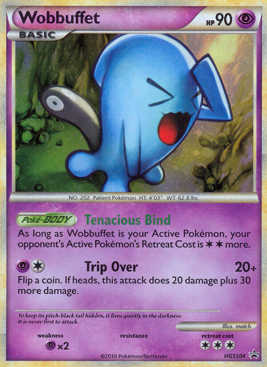 Wobbuffet (HGSS Black Star Promos SET) (Pokémon) (Basic) (Psychic) (HP: 90) (Promo) (PKM HGSS Black Star Promos SET-4)