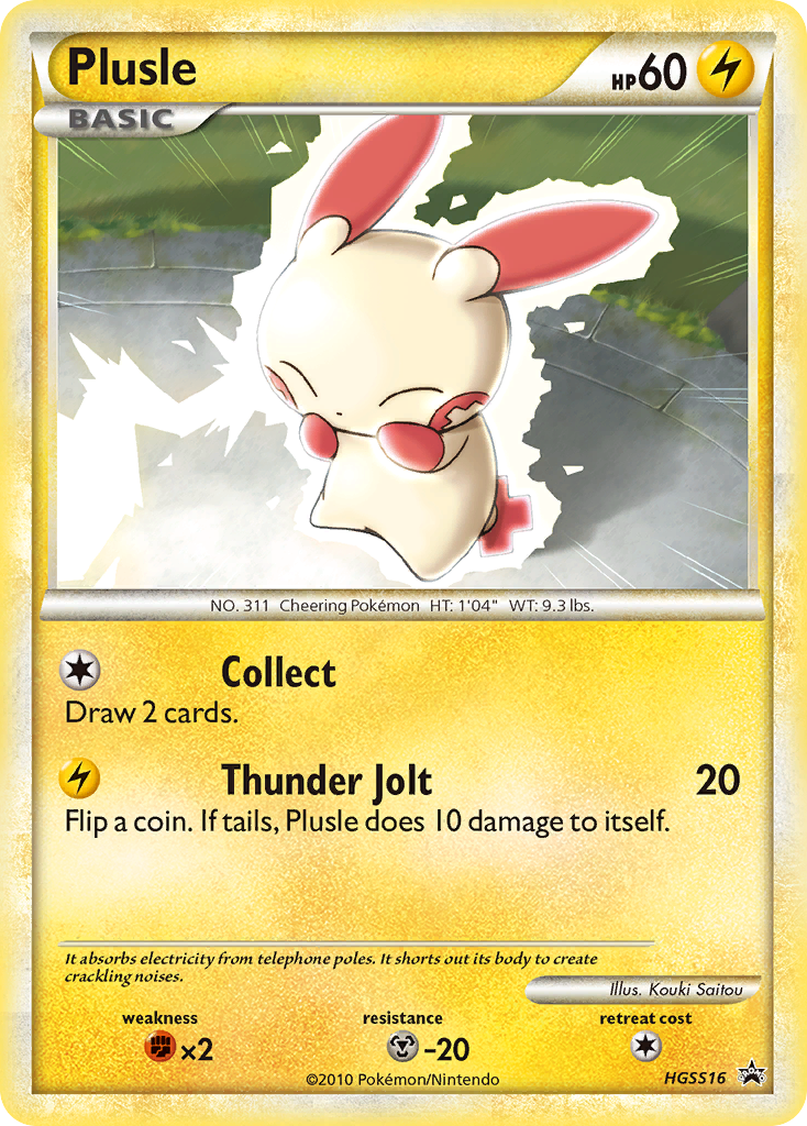 Plusle - HGSS Black Star Promos SET-HGSS16