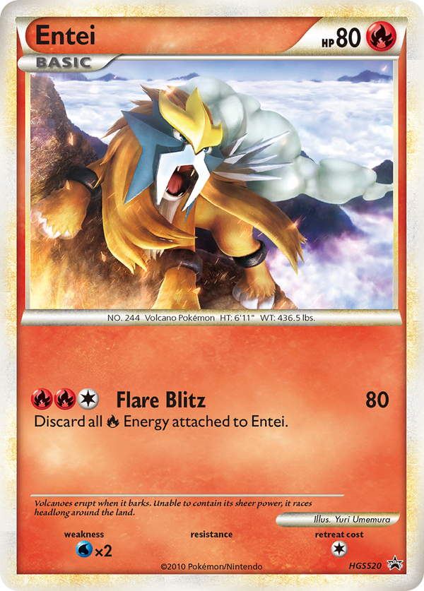 Entei - HGSS Black Star Promos SET-HGSS20