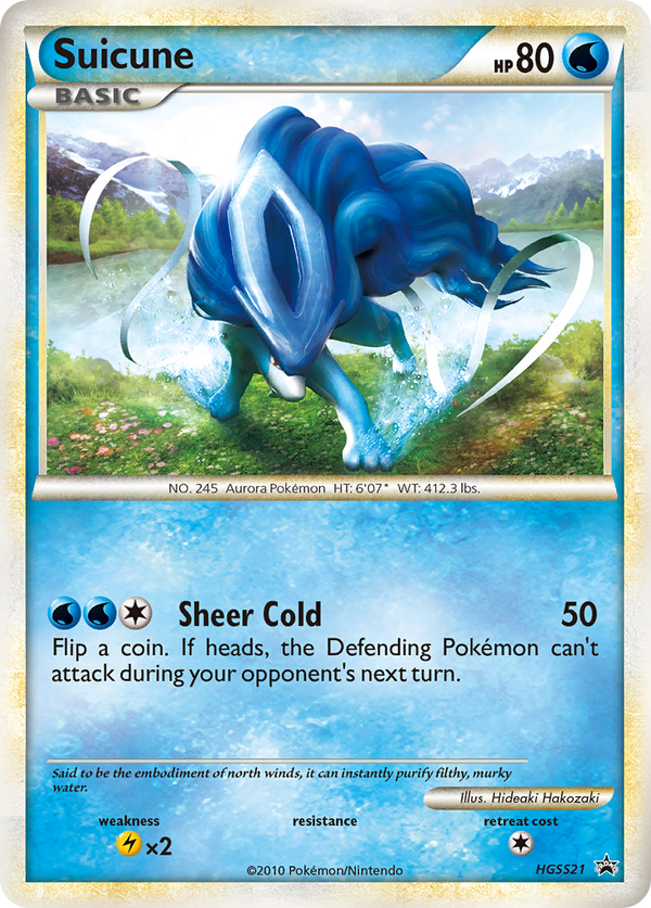 Suicune - HGSS Black Star Promos SET-HGSS21