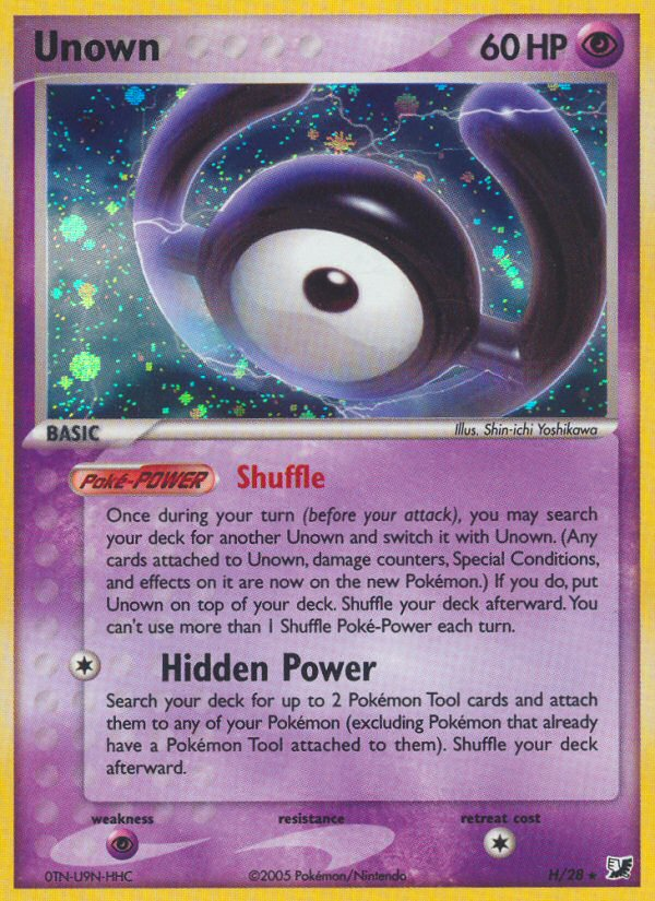 Unown - Unseen Forces SET-H