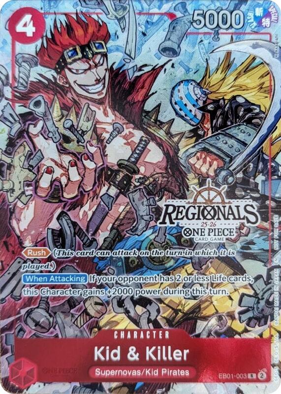 Kid & Killer (CS 25-26 Regionals Textured Chase Promo) , Promo EB01-003 1
