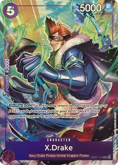 X.Drake (Premium Card Collection -Best Selection Vol. 2-) , Promo OP01-114 1