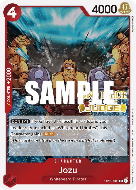 Jozu (Judge) , Promo OP02-008 2