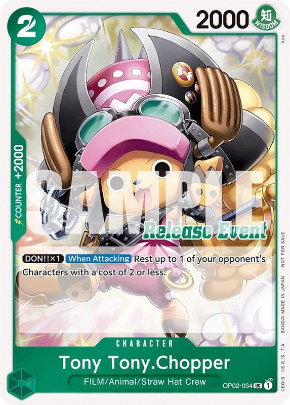 Tony Tony.Chopper (ST15 - ST20 Release Event Winner Pack) , Promo OP02-034 2
