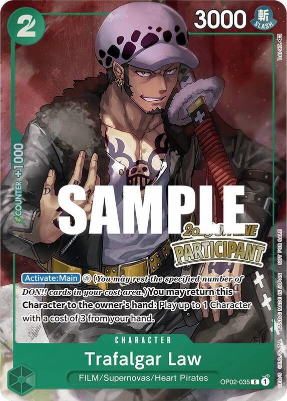 Trafalgar Law (Offline Regional 2023) [Participant] , Promo OP02-035 2