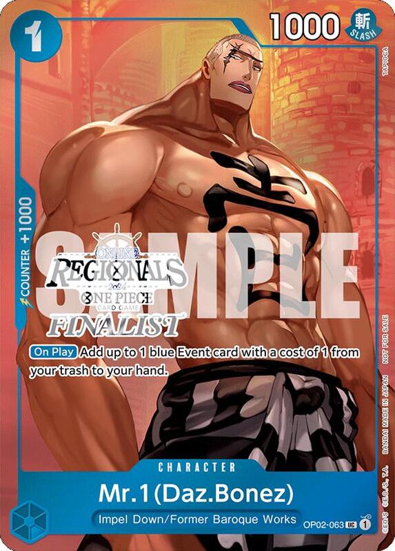 Mr.1 (Daz.Bonez) (Online Regional 2024 Vol. 3) [Finalist] , Promo OP02-063 4