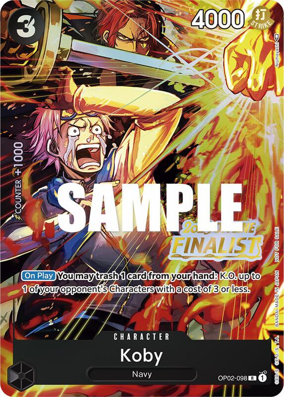 Koby (Offline Regional 2023) [Finalist] , Promo OP02-098 2