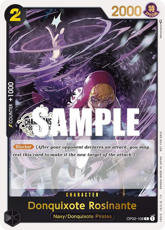 Donquixote Rosinante (Store Championship 2023 Participation Pack Vol.1) , Promo OP02-108 2