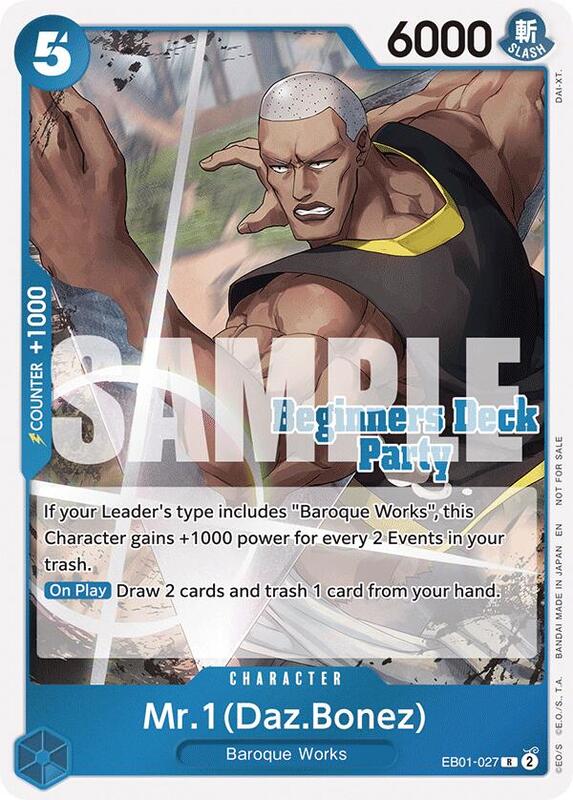 Mr. 1 (Daz.Bonez) (Beginners Deck Party [ST-23] - [ST-28] Participation Pack) , Promo EB01-027 1