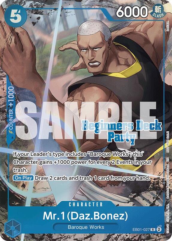 Mr. 1 (Daz.Bonez) (Beginners Deck Party [ST-23] - [ST-28] Winner Pack) , Promo EB01-027 2