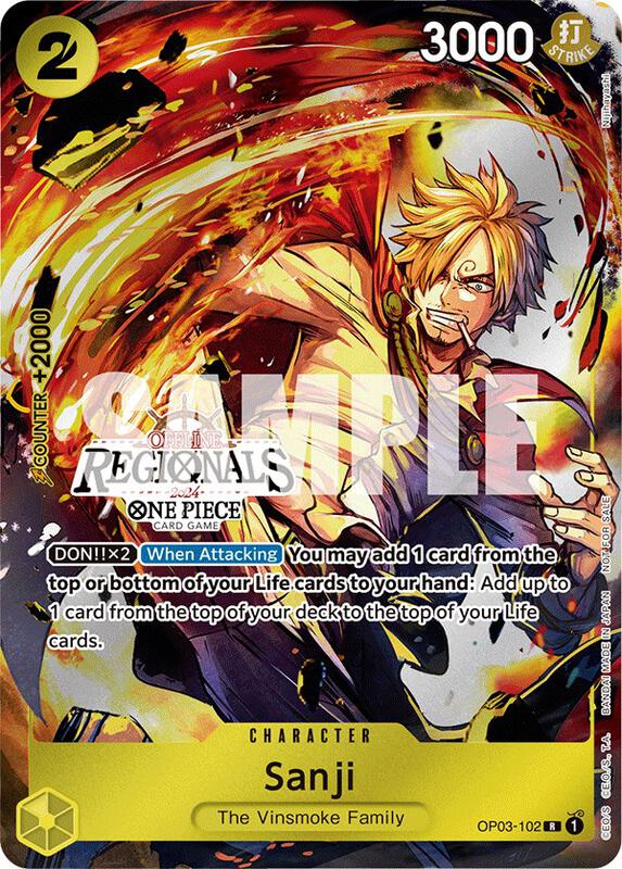 Sanji (Offline Regional 2024) [Participant] , Promo OP03-102 2