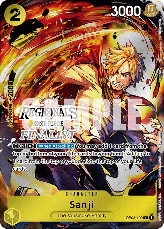 Sanji (Online Regional 2024) [Finalist] , Promo OP03-102 3