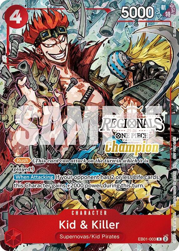 Kid & Killer (Offline Regional Champion Card Set 2025 Vol.2) , Promo EB01-003 2