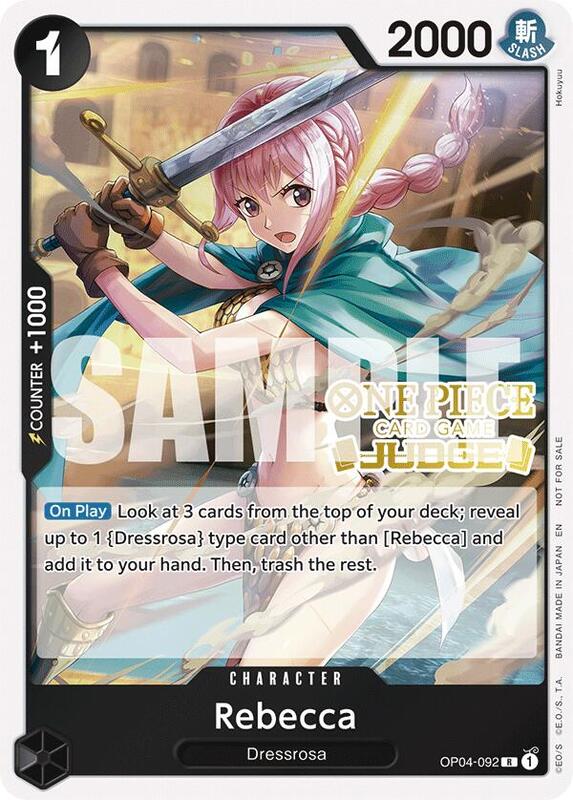 Rebecca (Judge Pack Vol. 6) , Promo OP04-092 2