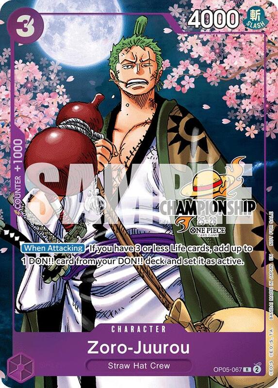 Zoro-Juurou (CS 25-26 Event Pack Finalist Ver.) , Promo OP05-067 1