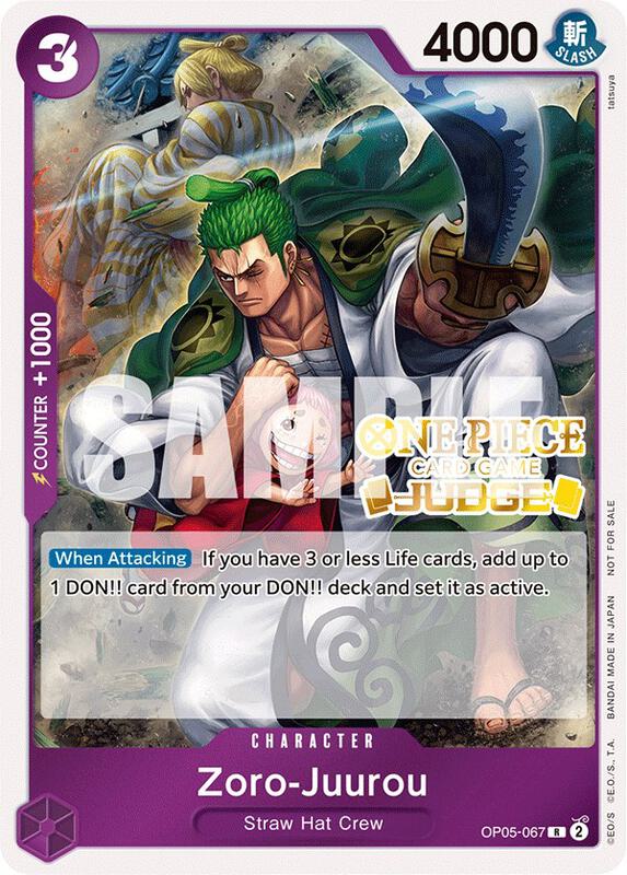 Zoro-Juurou (Judge Pack Vol. 3) , Promo OP05-067 4