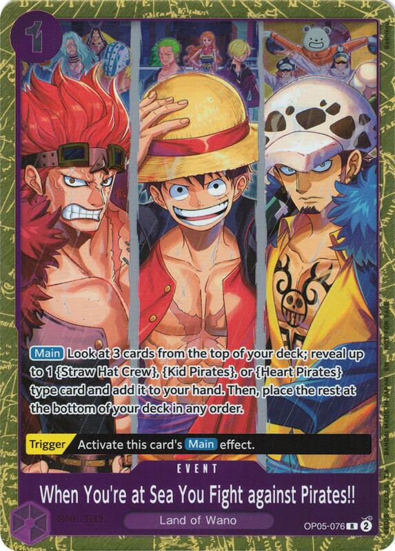 When You're at Sea You Fight against Pirates!! (2025 Pirates League Finals Textured Foil) , Promo OP05-076 1