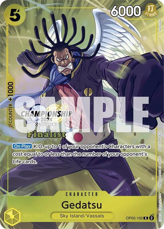 Gedatsu (Championship 2024 Finalist Card Set) , Promo OP05-102 2