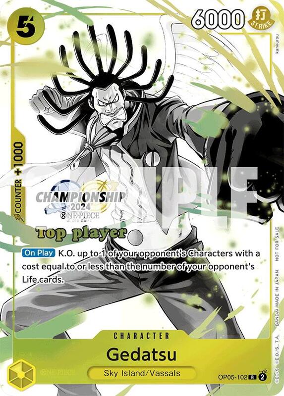 Gedatsu (Championship 2024 Top Player Pack Vol. 2) , Promo OP05-102 3