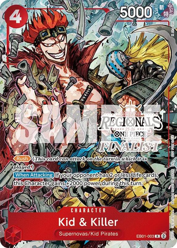 Kid & Killer (Offline Regional Finalist Card Set 2025 Vol.2) , Promo EB01-003 3