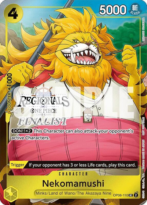 Nekomamushi (Online Regional 2024 Vol. 3) [Finalist] , Promo OP06-110 4