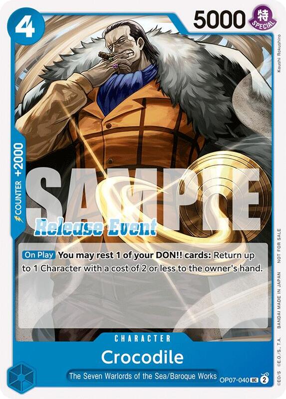 Crocodile (ST15 - ST20 Release Event Pack) , Promo OP07-040 2