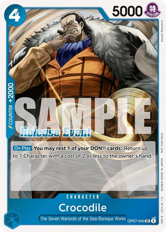 Crocodile (ST15 - ST20 Release Event Winner Pack) , Promo OP07-040 3