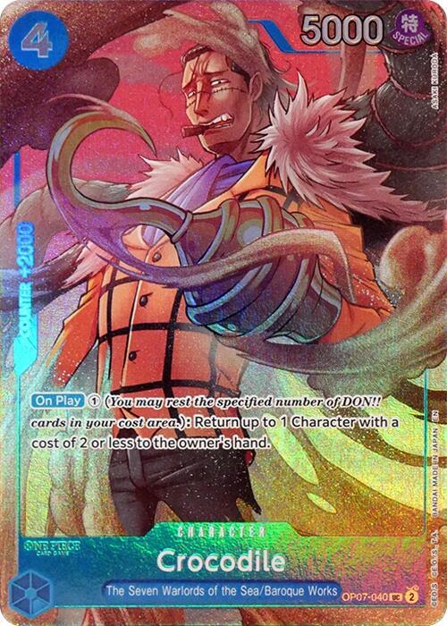Crocodile (Seven Warlords of the Sea Binder Set) , Promo OP07-040 4