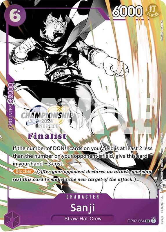 Sanji (Championship 2024 Finalist Card Set Vol. 2) , Promo OP07-064 1