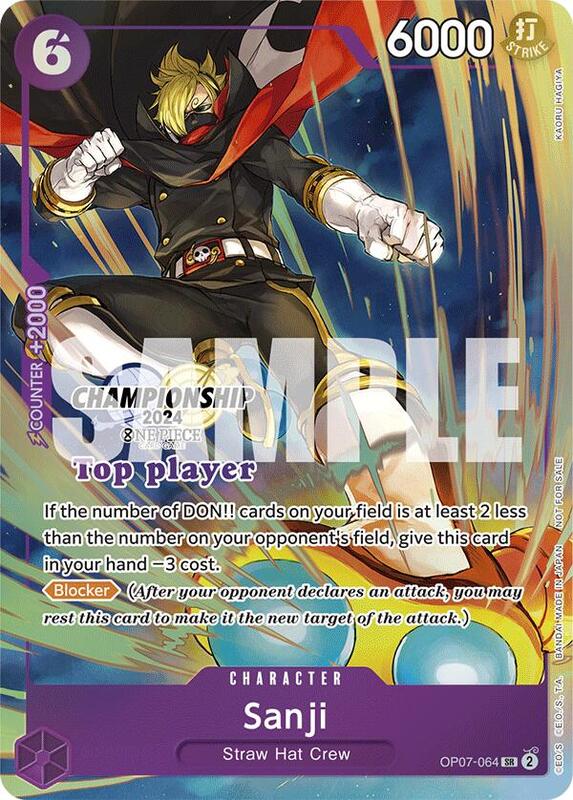Sanji (Championship 2024 Top Player Pack) , Promo OP07-064 3