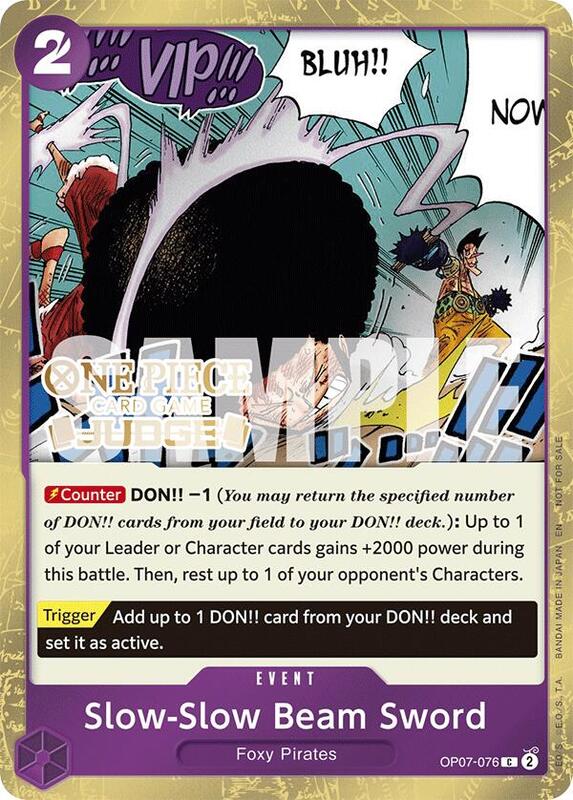 Slow-Slow Beam Sword (Judge Pack Vol. 6) , Promo OP07-076 1