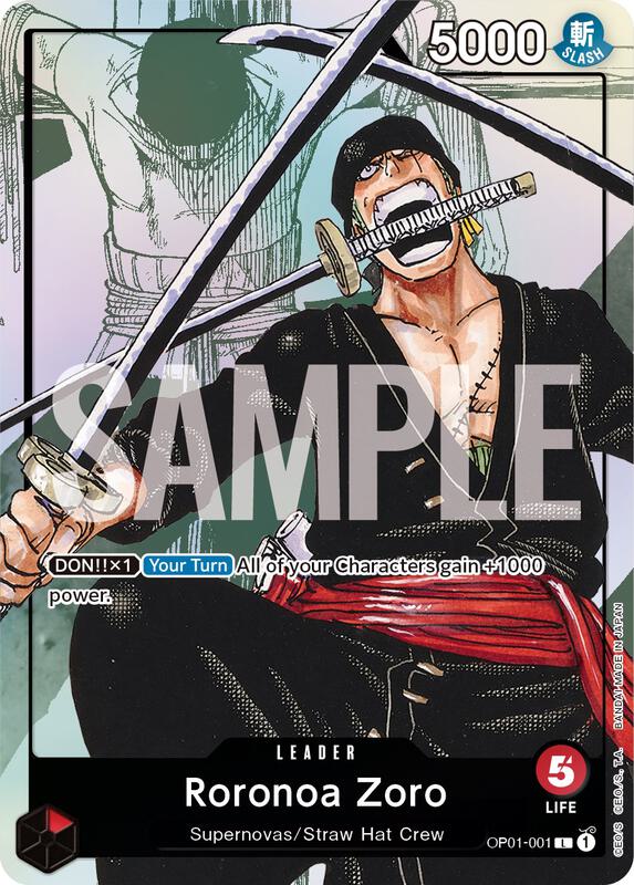 Roronoa Zoro - OP01-001 (Alternate Art) , Promo OP01-001 1