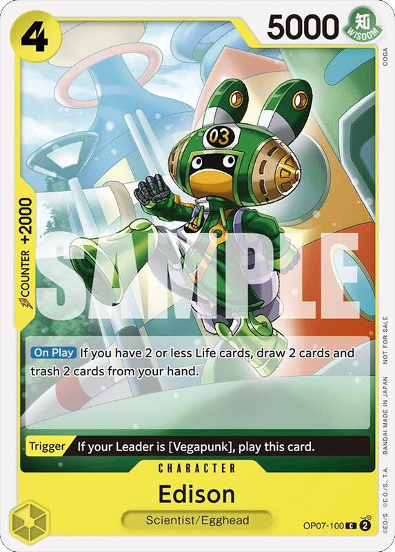 Edison (Tournament Pack 2024 Oct.-Dec.) , Promo OP07-100 2