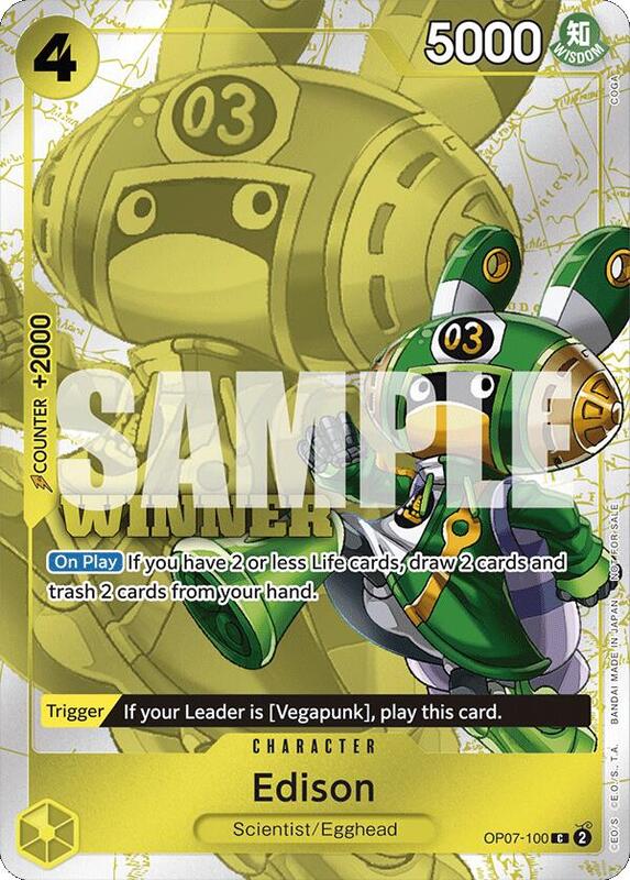 Edison (Winner Pack 2024 Oct.-Dec.) , Promo OP07-100 3