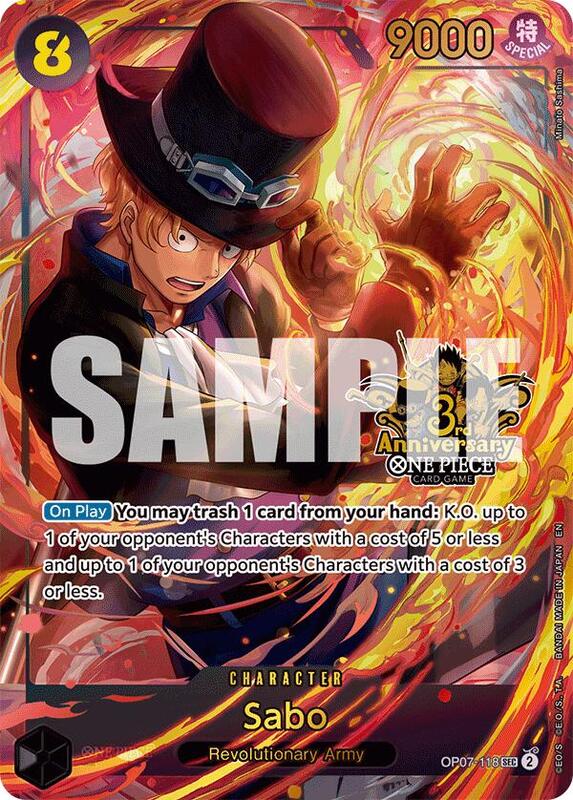 Sabo (Japanese Version 3rd Anniversary Set) , Promo OP07-118 1