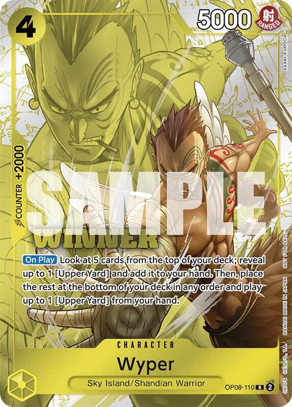 Wyper (Winner Pack 2025 Vol. 2) , Promo OP08-110 3