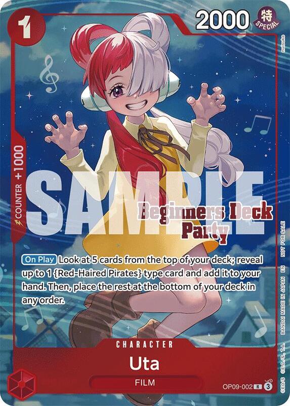Uta (Beginners Deck Party [ST-23] - [ST-28] Winner Pack) , Promo OP09-002 2