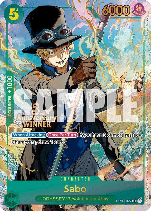 Sabo - OP09-027 (3rd Anniversary Winner) , Promo OP09-027 1