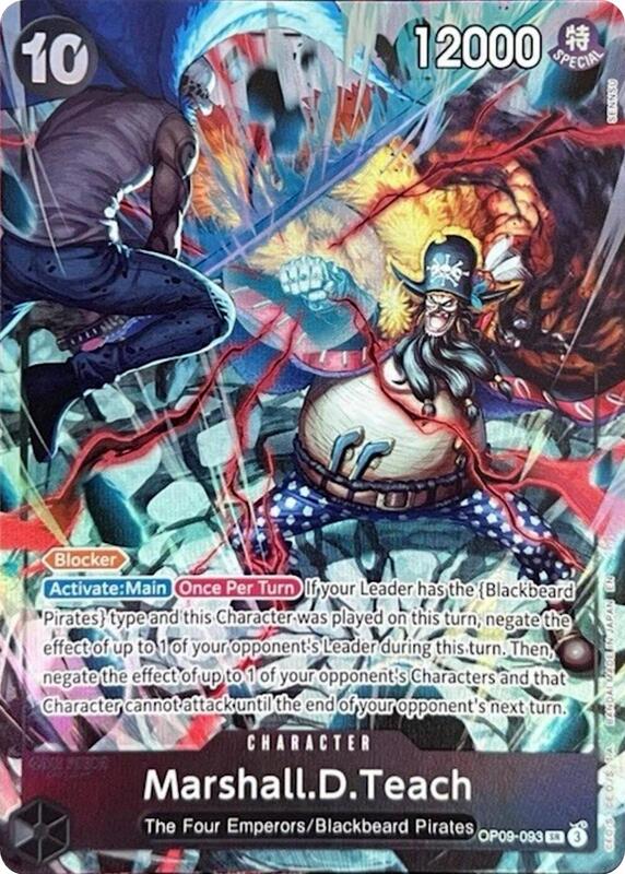 Marshall.D.Teach (093) (English Version 2nd Anniversary Set) , Promo OP09-093 1
