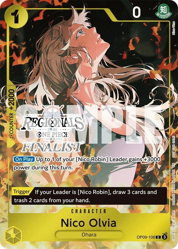 Nico Olvia (Online Regional Finalist Card Set 2025 Vol.1) , Promo OP09-106 3