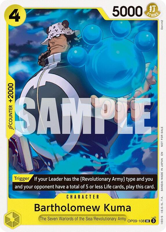 Bartholomew Kuma (Tournament Pack 2025 Vol. 4) , Promo OP09-108 1