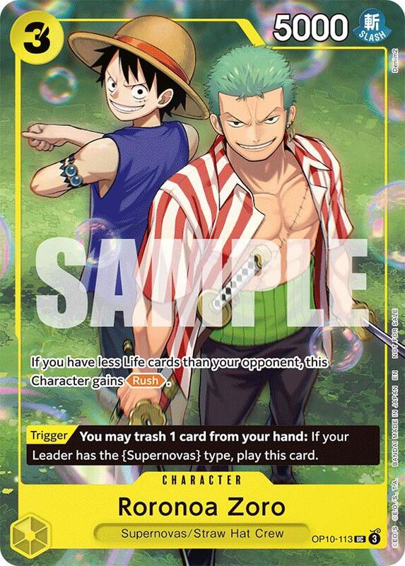 Roronoa Zoro (Learn Together Deck Set - Set Sail Event) , Promo OP10-113 2