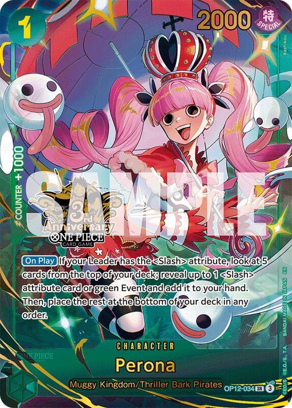Perona (Japanese Version 3rd Anniversary Set) , Promo OP12-034 1