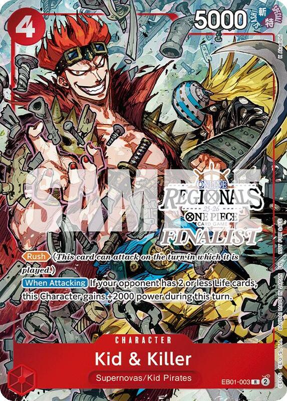 Kid & Killer (Online Regional Finalist Card Set 2025 Vol.2) , Promo EB01-003 5