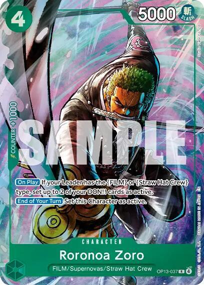 Roronoa Zoro (Premium Card Collection -Best Selection Vol. 6-) , Promo OP13-037 1