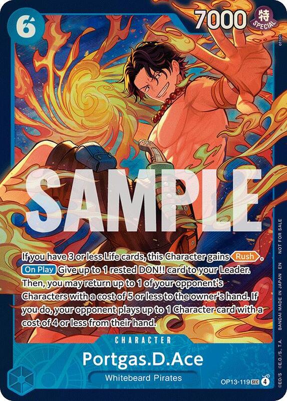 Portgas.D.Ace (119) (Treasure Cup 2026) (Store) , Promo OP13-119 1