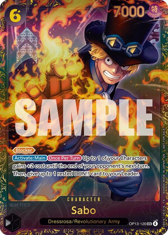 Sabo (Store Treasure Cup 2025) , Promo OP13-120 1