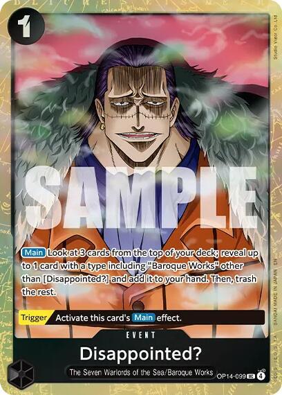 Disappointed? (Premium Card Collection -Best Selection Vol. 6-) , Promo OP14-099 1
