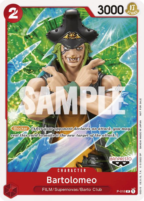 Bartolomeo (One Piece Film Red) , Promo P-018 1